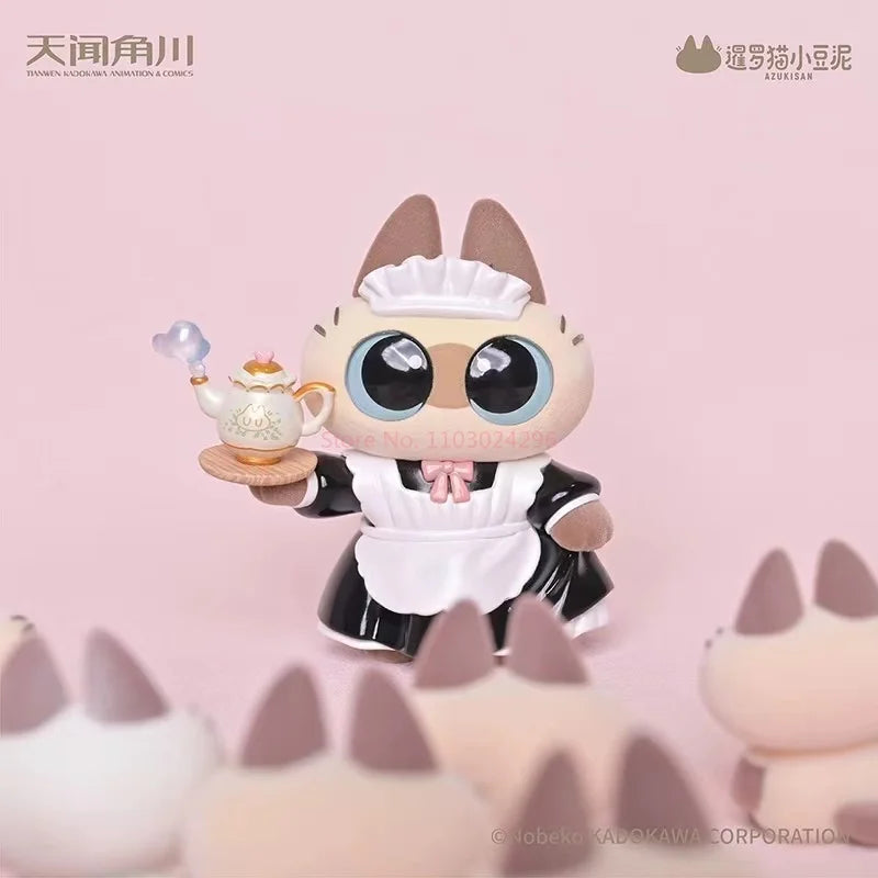 Azukisan Siamkatze Bohnenpaste Restaurant Maid Katze Anime Figur PVC Sammlung Modell Statue Spielzeug Kinder Kawaii Geschenk