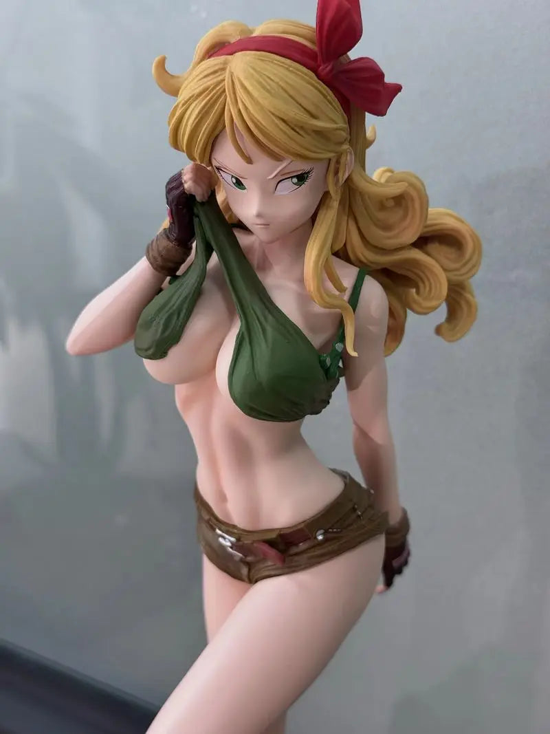 Gk Charm Series Lunch  Anime Figure Dragon Ball Tthree Head Swap Beautiful Girl Pvc Model Statue Decoration Children'S Toy Gifts