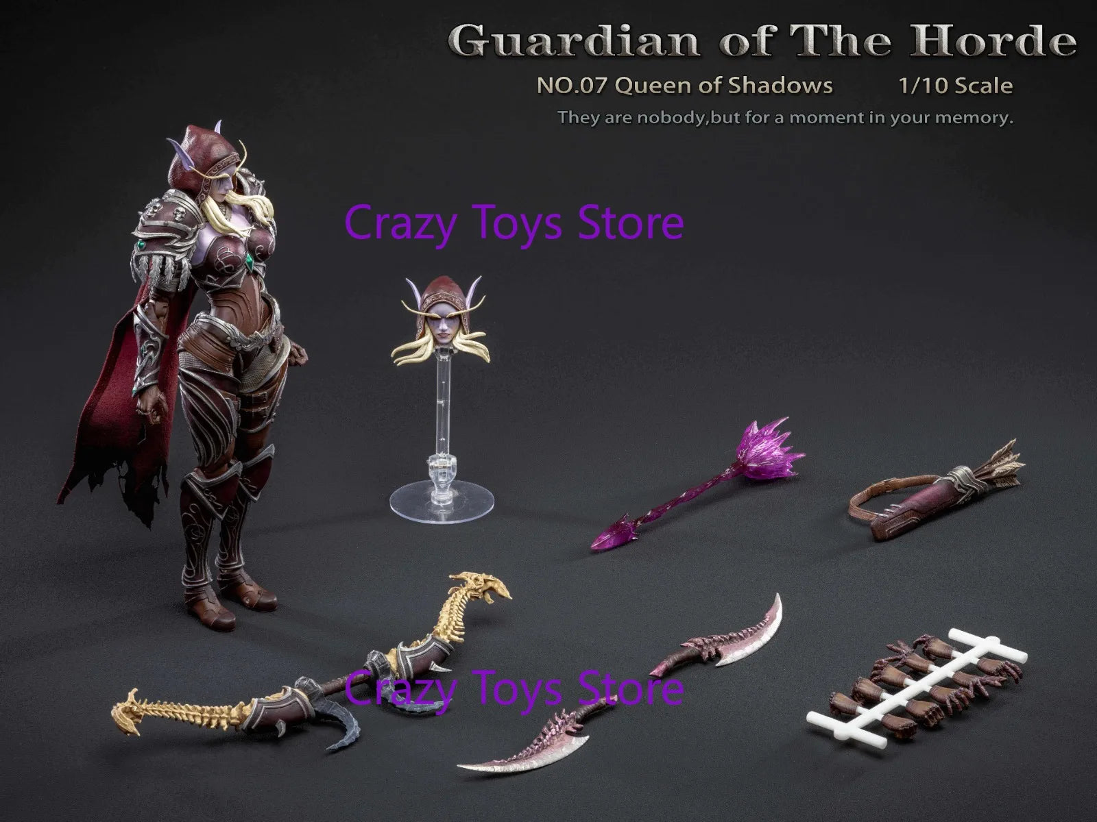 In Stock Gray Knight Studio 1/10 Horde Guardian 07 Shadow Queen Sylvanas Windrunner Action Figure Toy Collection Gift