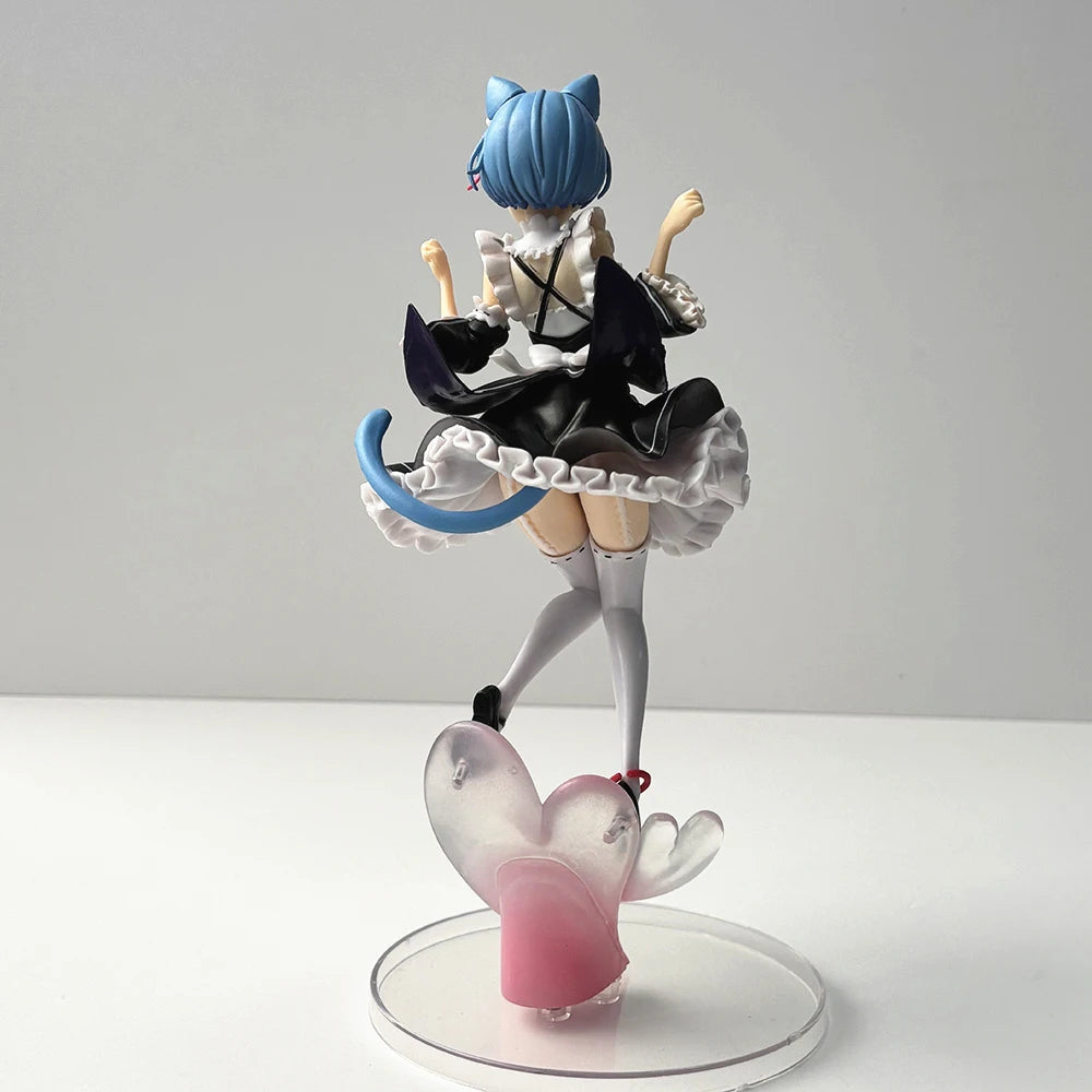 22cm Anime Re:ZERO Starting Life In Another World Rem Nekomimi Action Figure 1/8 PVC Model Doll Gift