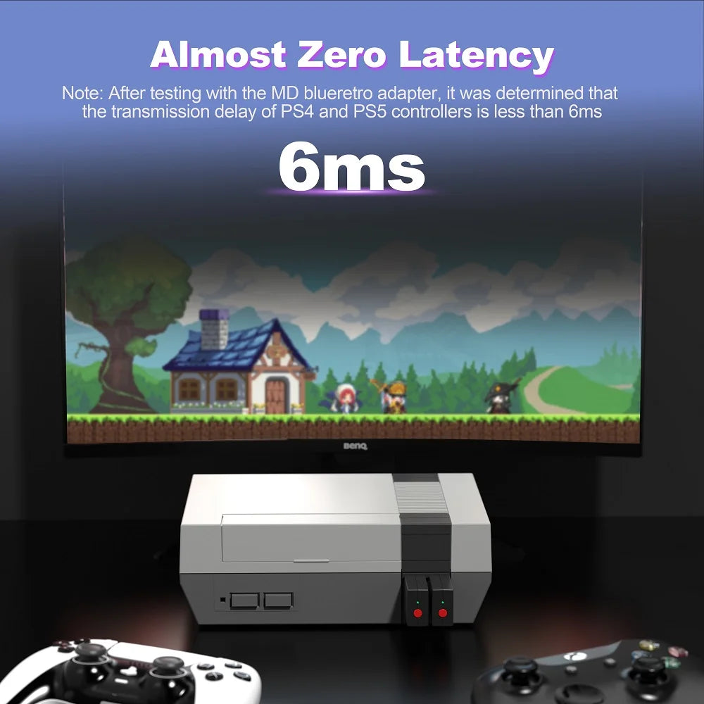 RetroScaler Blueretro Wireless Controller Adapter for NES Game Console to PS3 PS4 8Bitdo Ipega9076 Switch Joycon Controllers