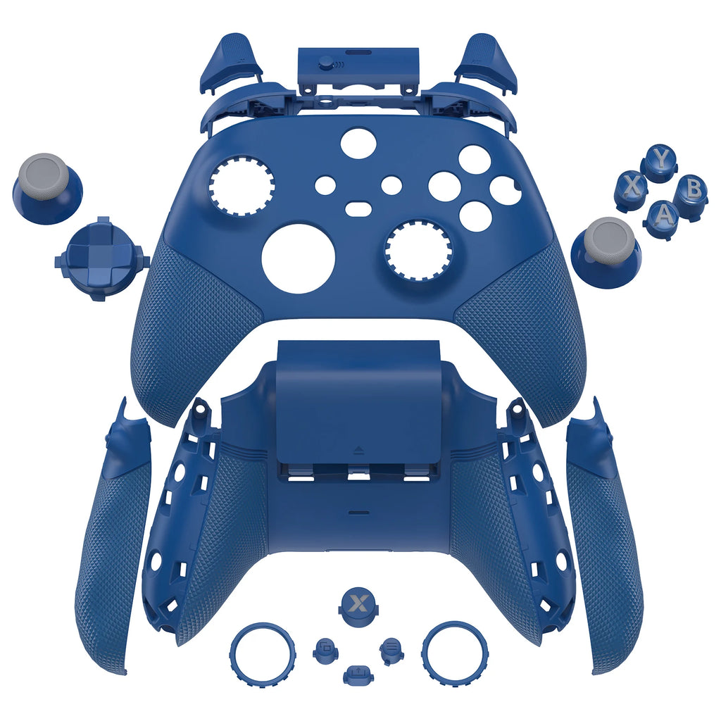eXtremeRate ASR-Version, vollständiges Set an Shell-Tasten für Xbox Core Controller (Xbox Series X &amp; S Controller) – Diamantstrukturiertes Schwarz