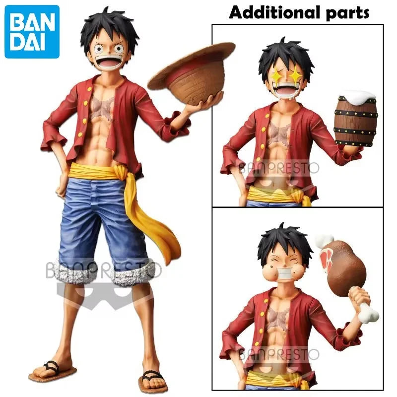 In Stock Original Bandai Grandista Nero One Piece Monkey.d.luffy Figure Anime Genuine Collectible Boxed Model Dolls Toy Ornament