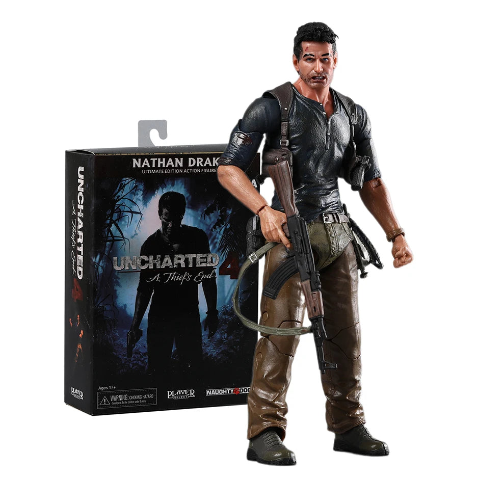 NECA Uncharted 4 A Thief's End Ultimate Nathan Drake Action Figure Figurine Collection Model Toy