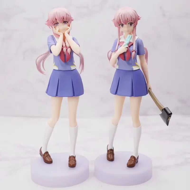 Hot Pop Up Parade Future Diary Yuno Gasai Anime Girl Figure Mirai Nikki Gasai Yuno Action Figure Collection Model Doll Toy Gift