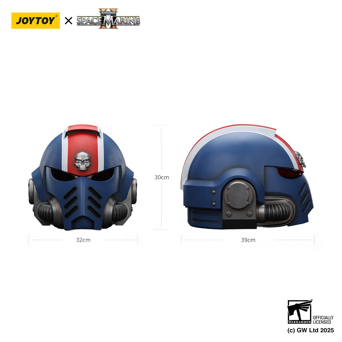 JOYTOY Warhammer 1/1 Action Figures  Ultramarines Lieutenant Titus' MKX Helmet