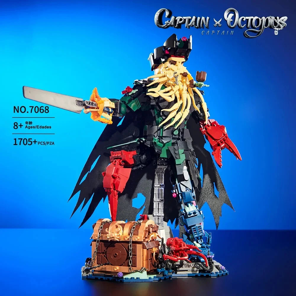 1705Pcs MOC Creativity Pirate Captain Character Building Blocks Bricks Assembling Model Toys for Boys Kids Christmas Gifts Sets