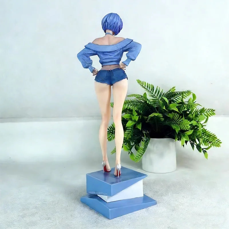 Anime Gk Figure Summer Girlfriend Underclassman Rei Ayanami  Neon Genesis Evangelion - Anime-Style Beautiful Girl - Model Statue