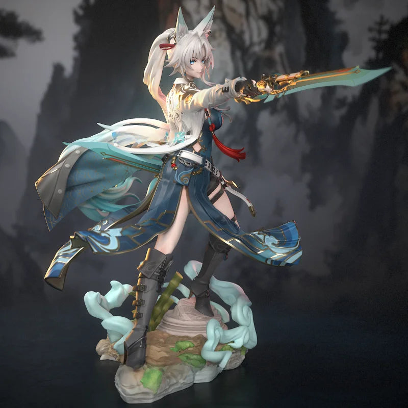 Practice White Mold Resin GK Assembly 3D Printing Static Figure Collectible Model Toy for Bilibili Fans over 8 Years Old