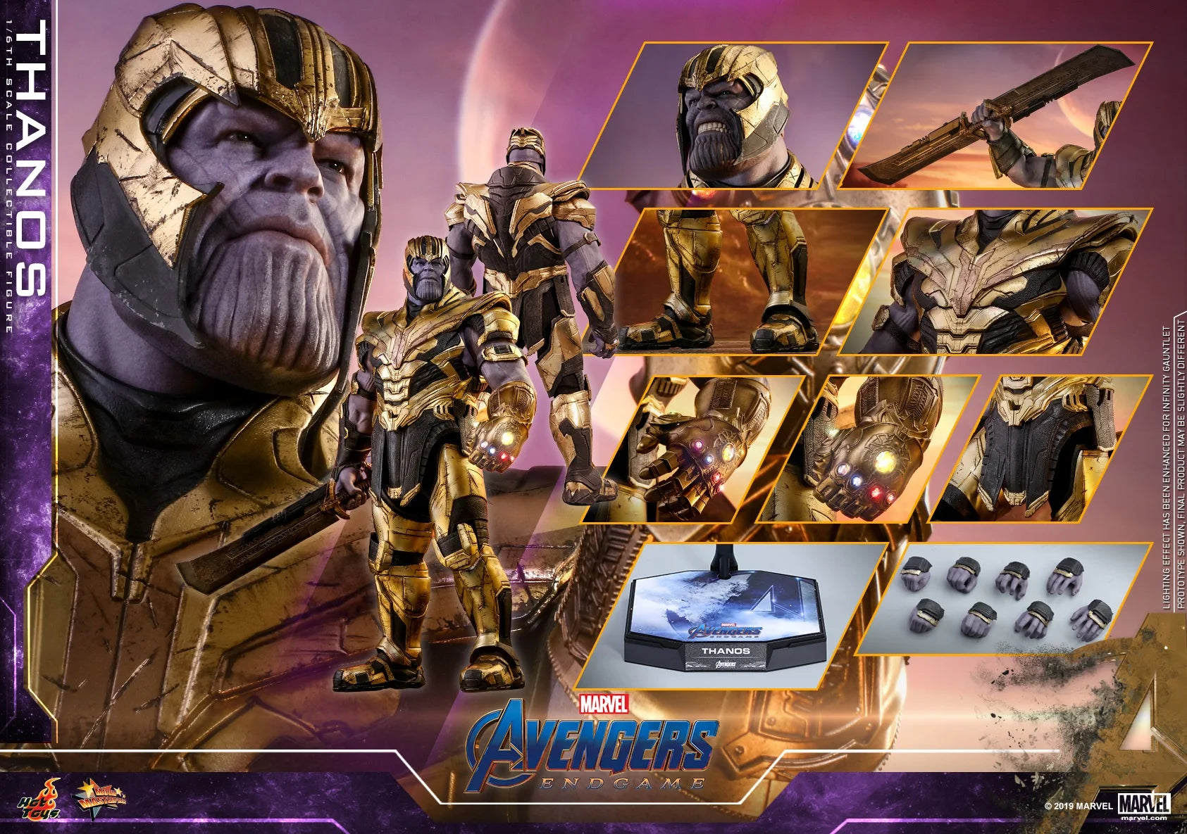 In Stock Genuine Hottoys Ht Marvel Mms529 Avengers 4 Thanos 3.0 Action Figure Collected Surprise Birthday Model Toys Gift