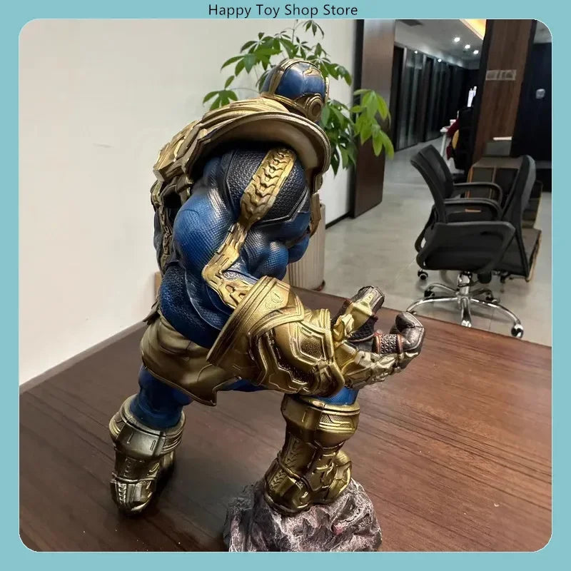 Marvel Avengers Thanos Infinity Gauntlet 36cm PVC Action Figure Statue Desktop Decoration Gift Collection