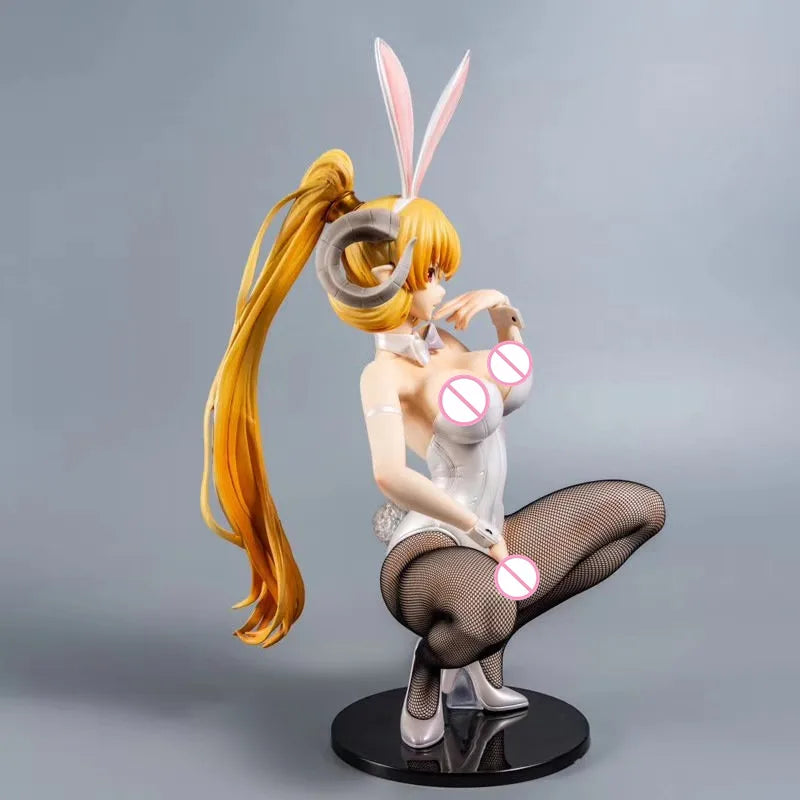 FREEing Anime Seven Deadly Sins Asmodeus Lucifer Bunny Sexy Girl 1/4 PVC Action Figure Adult Model Toy Collection Doll Gift