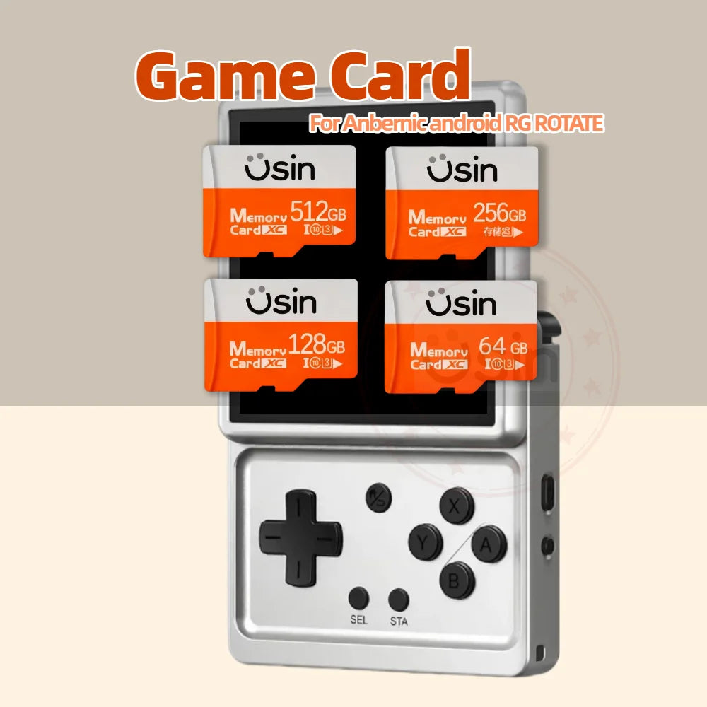 Game SD Card For Anbernic RG Rotate RGROTATE Memory TF Android Portable Handheld Retro Gaming Console 512G 256G 128G 64G