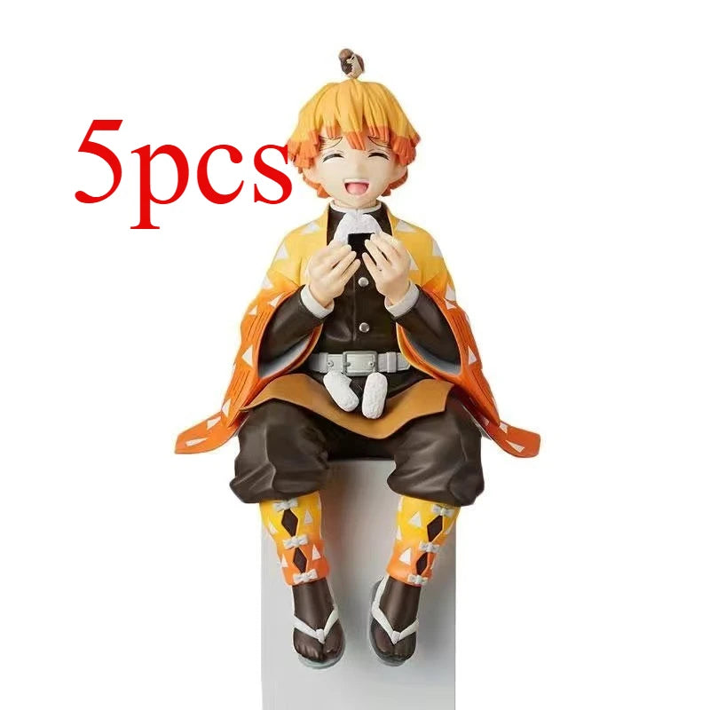 5pcs  Anime Figure Demon Slayer Kimetsu No Yaiba Anime Action Figures Tanjiro Nezuko I Models Perfect Gift for Fans Toy