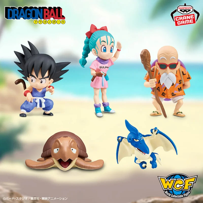 in stock Original Genuine BANDAI NAMCO BANPRESTO Dragon Ball wcf Son Goku Bulma Master Roshi Figure Model Kid Toy Gift