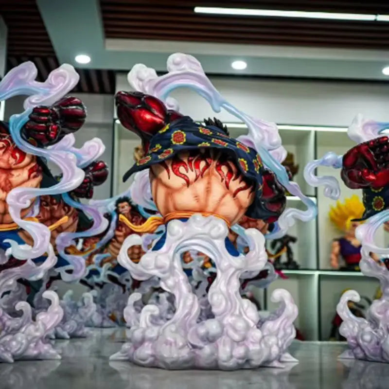 JT One Piece 38 см Monkey D. Luffy Gear 4 екшън фигурка колекционерска играчка - аниме модел кукла за колекционери и подаръци