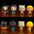 4 бр./комплект Demon Slayer Kamado Tanjirou Nezuko Agatsuma Zenitsu екшън фигурка сладък аниме модел PVC статуетка колекционерски играчки подаръци