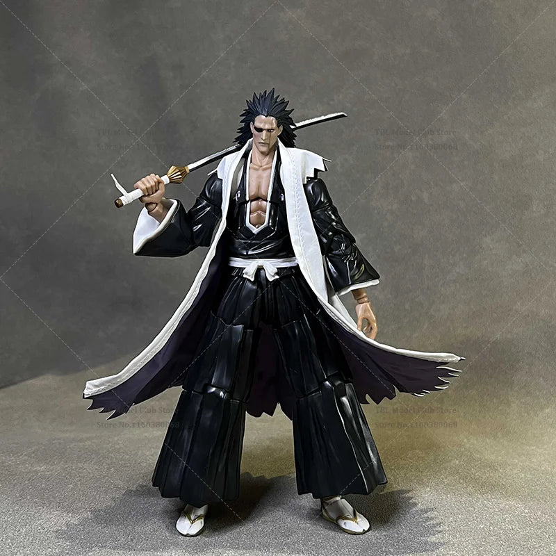 1/12 Scale Male Clothes Shinigami Zaraki Kenpachi Captain of Team Eleven Japanese Anime For SHF 6-inch Action Figure Soldier