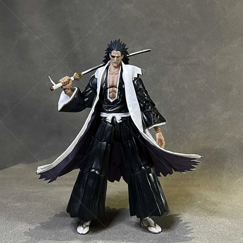 1/12 Scale Male Clothes Shinigami Zaraki Kenpachi Captain of Team Eleven Japanese Anime For SHF 6-inch Action Figure Soldier