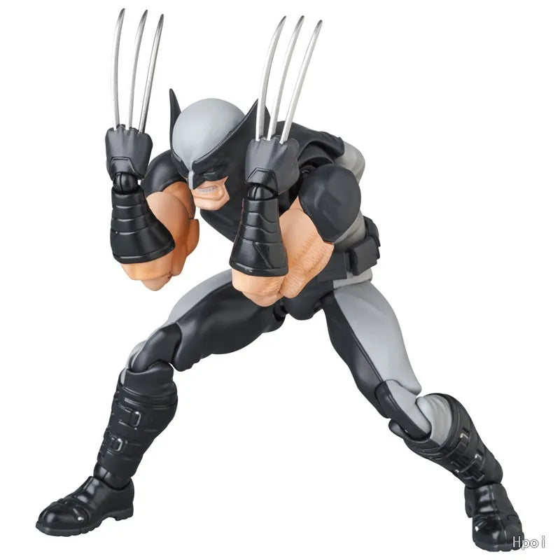 Mafex 171 Wolverine X-Force Ver 100% Original Anime Action Figure PVC Collectible Model Toy Gift for Fans