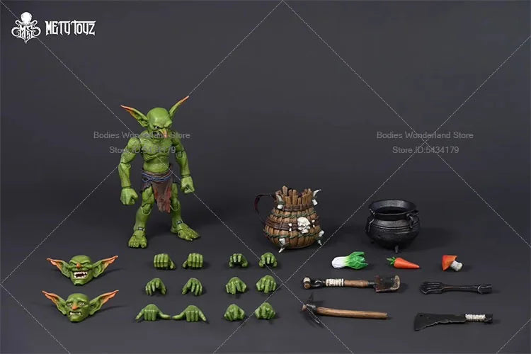 Original  Mety toyz 1/12 Scale Soldier Goblin Orc Goblin Exploration Team Warrior 13CM Action Figure Doll Collection