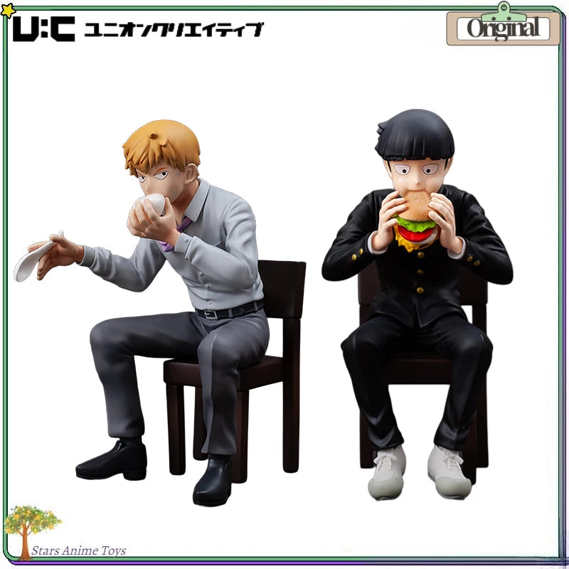 【Pre Sale】Original UnionCreative Mobpsycho100 III Bunbougu Cafe 2022 Reigen Arataka/Kageyama Shigeo Ekubo Gift Figurine Ornament