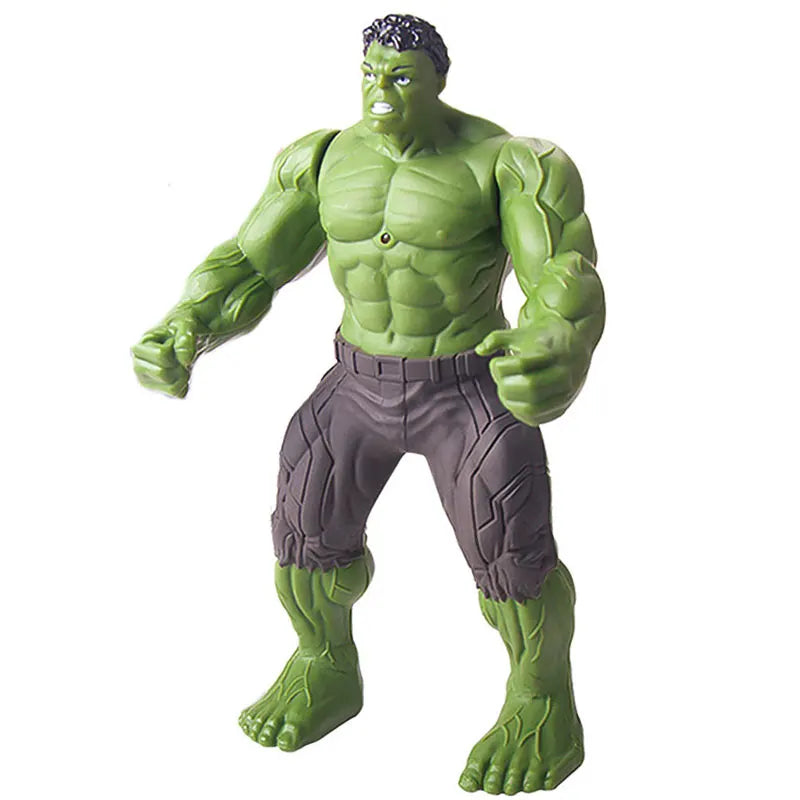 2024  Marvel Spiderman Hulk Ironman Anime Action Figure Toy Christmas Gift Pvc Movable Joints Luminous Doll Collection Model Toy