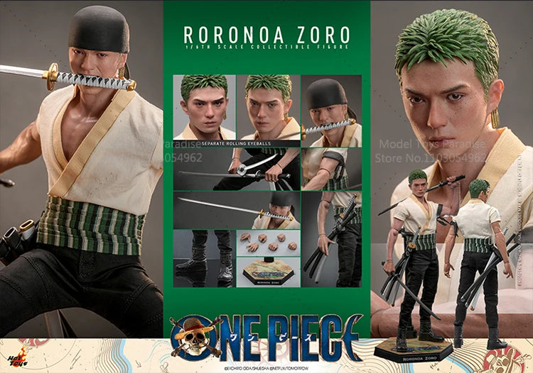 HotToys HT TMS110 1/6 Collectible Toys Roronoa Zoro ONE PIECE Pirate Hunter 12Inch Action Figure Model Fans Gifts