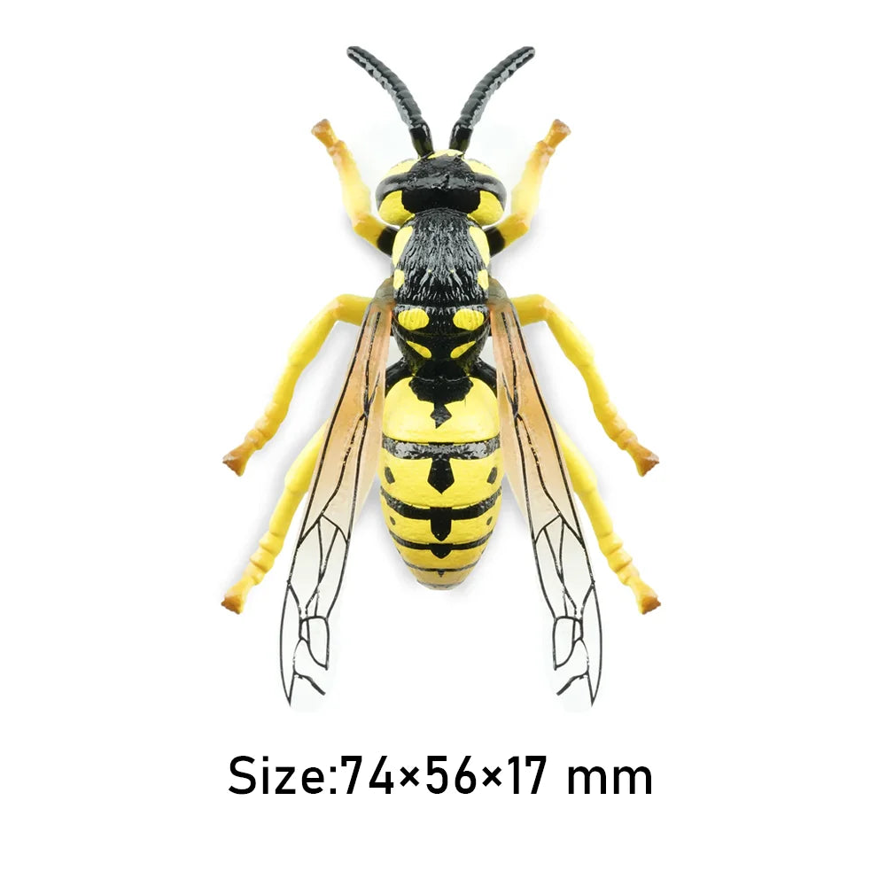 Toymany Simulation Insect & Beetle Wasp Animal Model Toy Mini Figures Dolls Action Figurines Toys Children Gift Cake Decor