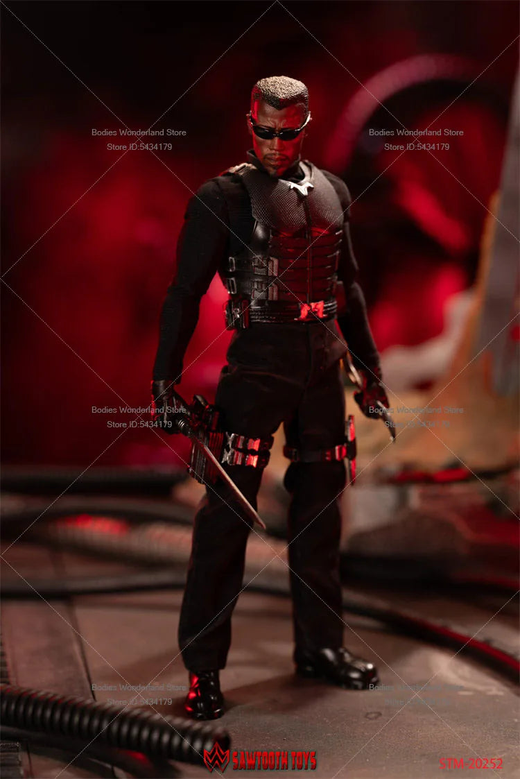 SAWTOOTH TOYS STM-20252 1/12 Scale Male Soldier Vampire Blood Hunter  Double Head Carving 6inch Action Figure Doll Collection