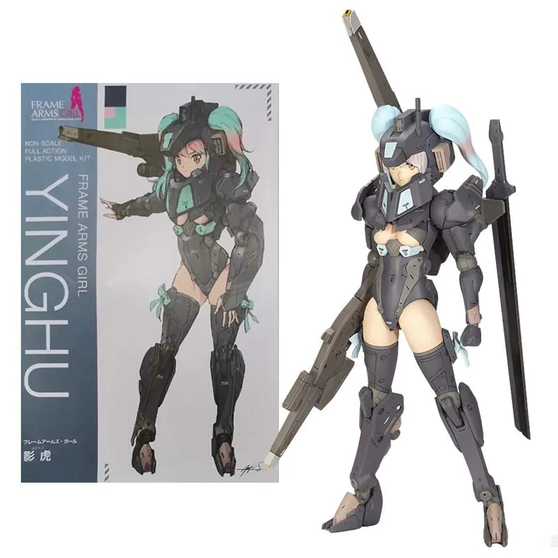 Kotobukiya Frame Arms Girl Model Kit FG027 Yinghu Anime Figure Building Kit Mobile Suit Girl Action Figures Toys For Boys Gift