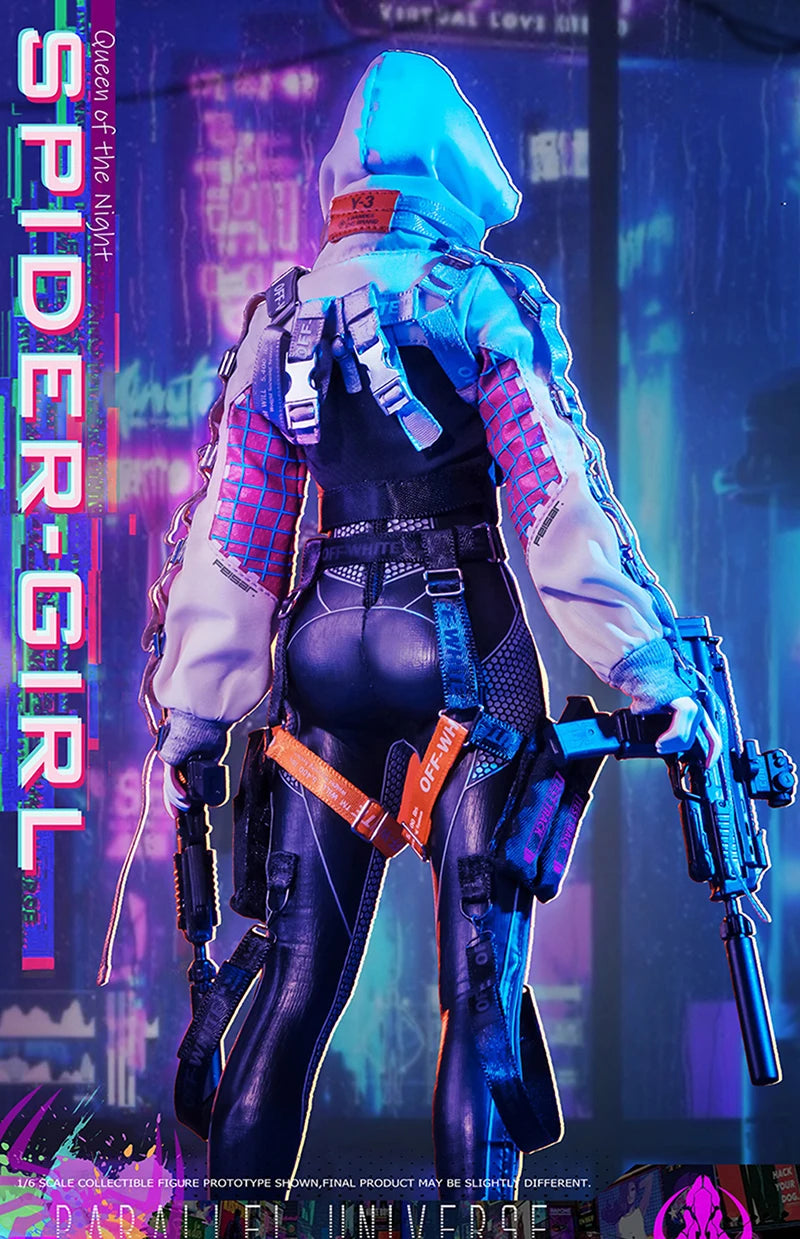 Collectible Original Elephant Toys ELE9002 1/6 Scale Female Soldier Spider Girl Anime Figure Model 12 inches Action Toys