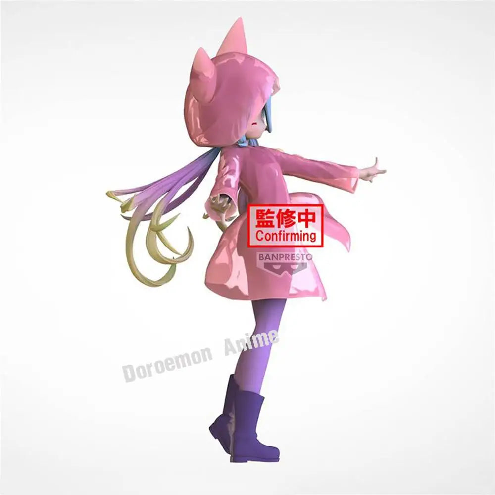 In Stock Original Bandai Banpresto Espresto No Game No Life Shiro Glittery Raincoat Kawaii Anime Loli Girls Figures Gifts Model