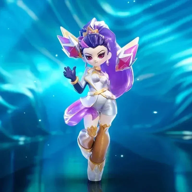 POP MART K/DA ALL out Series League of Legends Blind Box - Kawaii Anime Фигурка Изненада Мистериозна Колекция Кукли