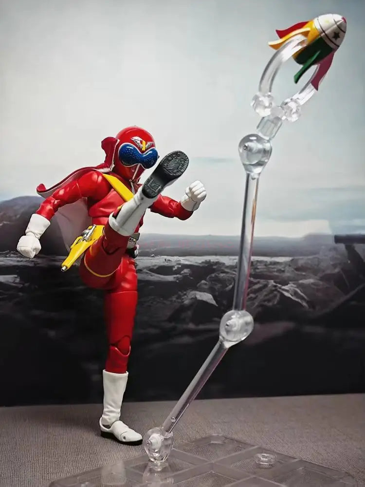 Original Shf Shinkocchou Action Figures Seihou Himitsu Sentai Gorenger Akarenger Super Sentai 50th Anniversary Ver. Model Toys