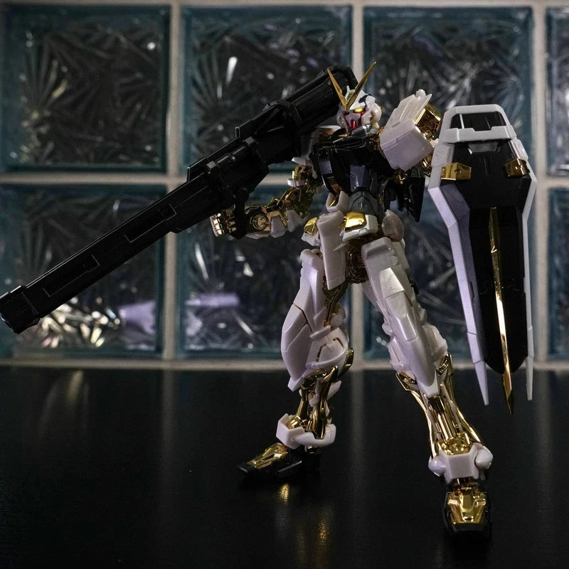 Fast Shipping MG 1/100 MBF-P01 Gundam Astray Gold Frame [SPECIAL COATING] Bandai Anime Original Model Toy Action Figure Children