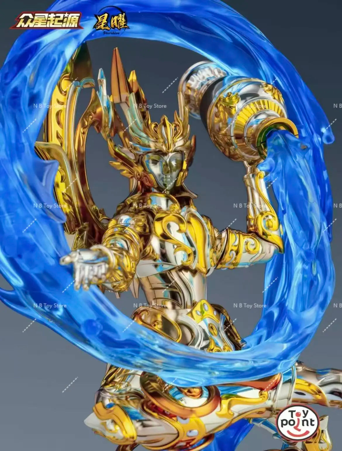 Toypoint Saint Seiya Myth Cloth Soul of God SOG EX Aquarius Camus with Item Action Figure Knights of The Zodiac TP