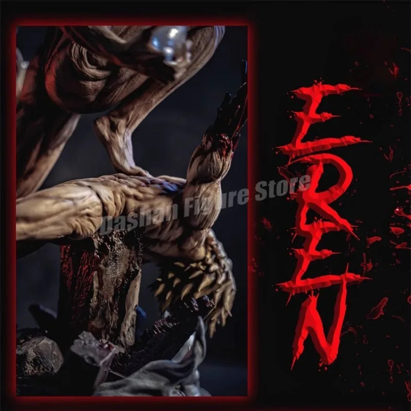 Anime Attack on Titan Actionfigur Eren Jaeger Statue PVC Sammlermodell Shingeki no kyojin Kampfform Eren Figur Spielzeug