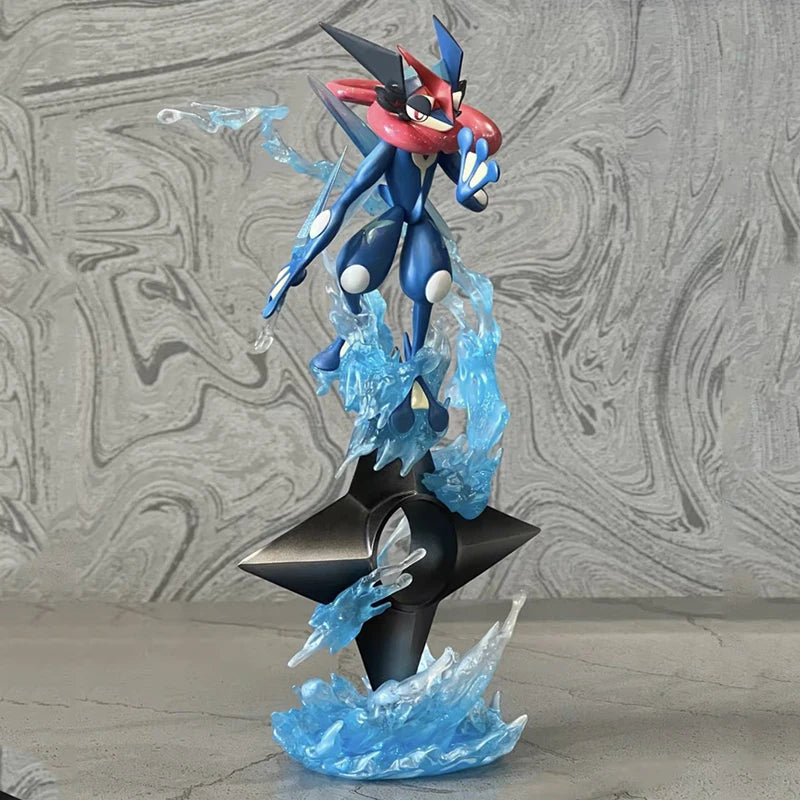 Greninja Figures Anime Figure Gk Water Shuriken Pvc 20cm Figurine Statue Collection Cute Model Doll Children Holiday Toy Gift