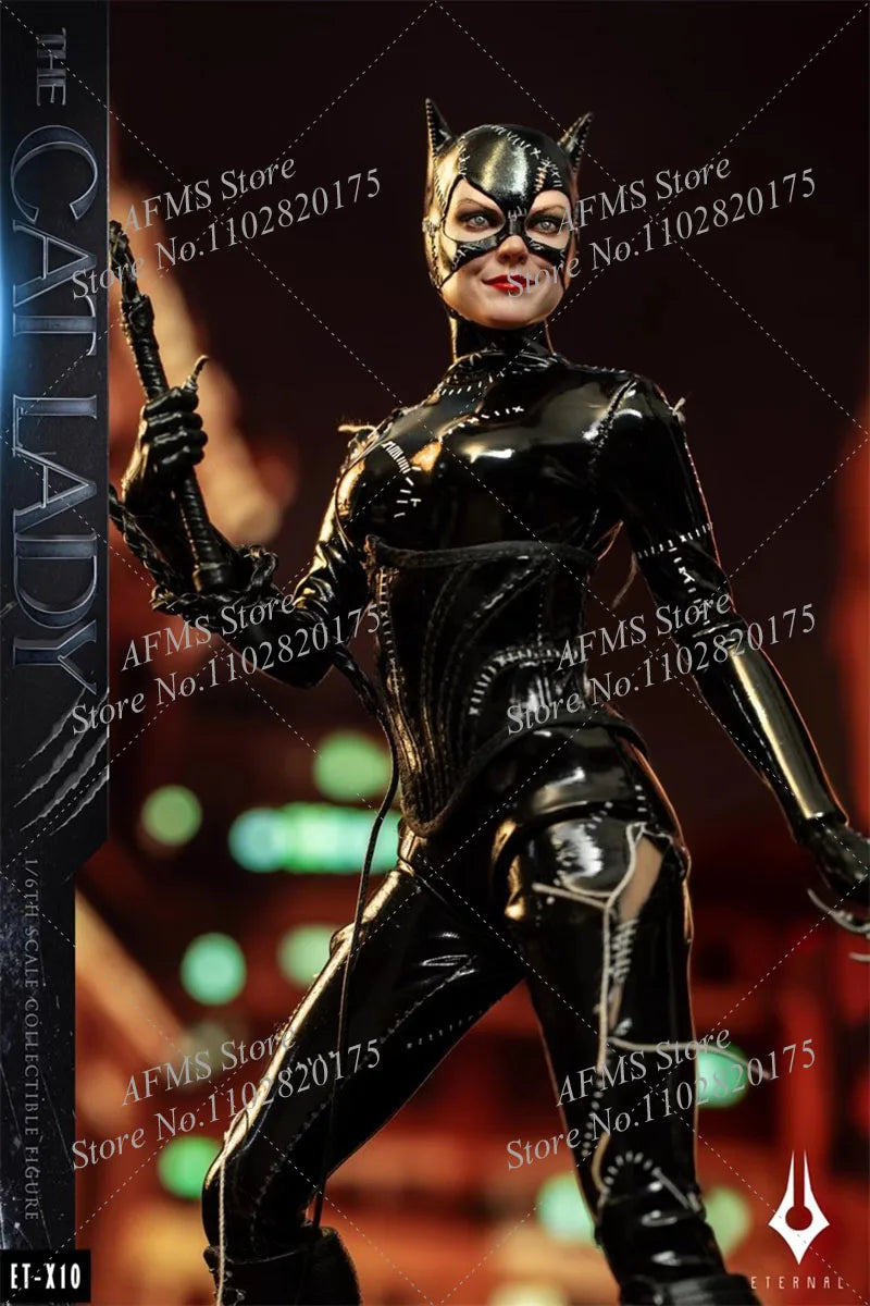 ET-X10 1/6 Scale Collectible Figure Cat Lady Catwoman Selina Kyle Bat Hero Series Full Set 12Inch Women Soldier Action Figure