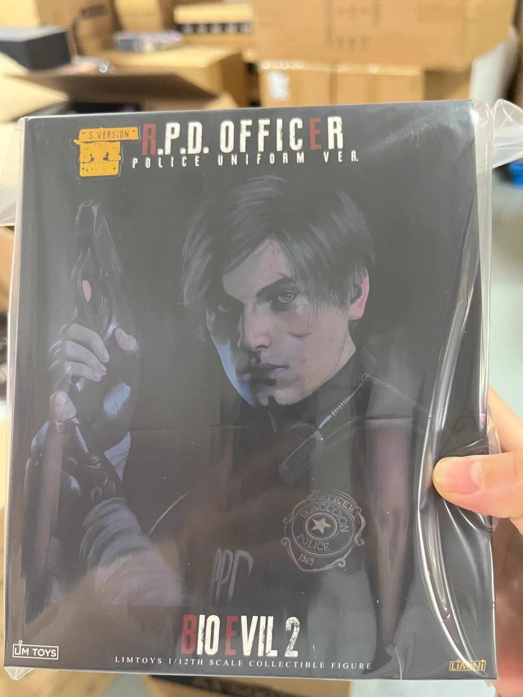 LimToys Resident Evil Leon RPD Officer 1/12 Scale Articulated Action Figure With Deluxe Accessories Collectible For Game Fans