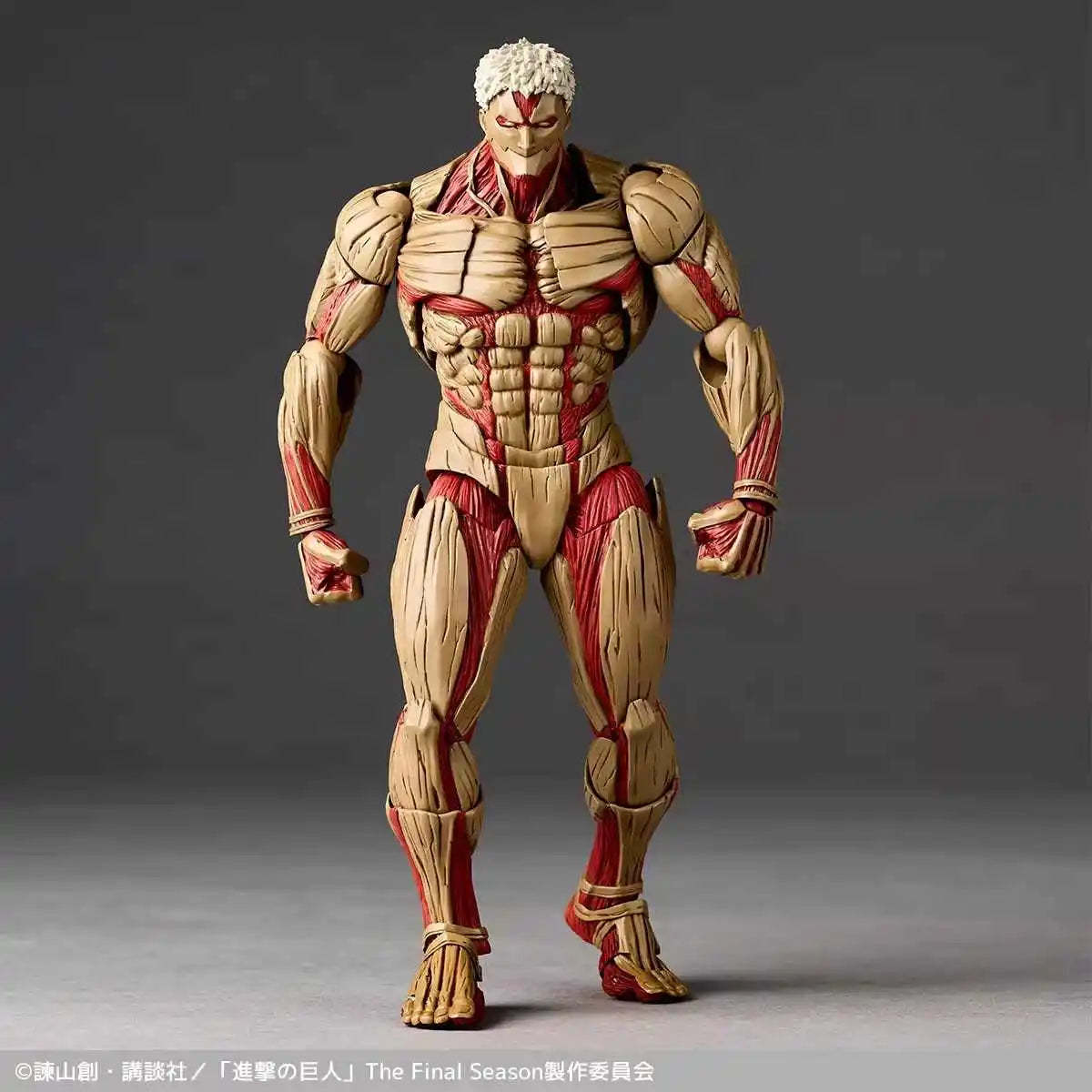 In Stock Kaiyodo Revoltech Attack on Titan NR069 Armored Titan Reiner Braun Character Model Toy Gift Collection