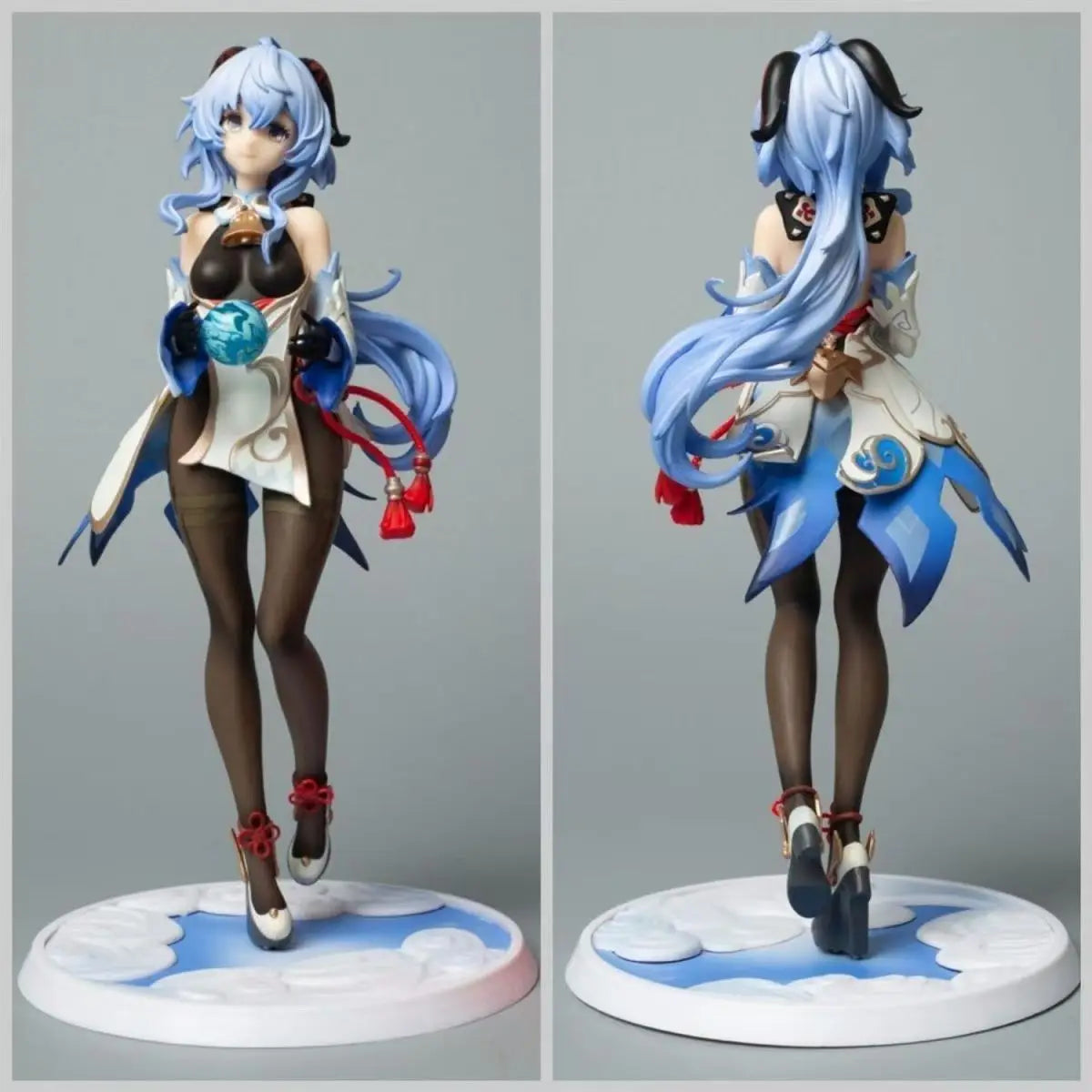 Anime Figuren GanYu Figuren Blaue Haarpuppe PVC Modell Süßes Mädchen Actionfigur Sammlung Dekoration Spielzeug für Kinder Geschenk