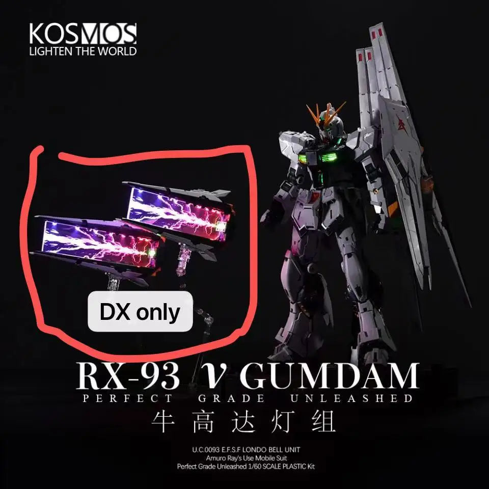 KOSMOS Led Suit Fit PGU RX-93 V 1/60 Sets Floating Cannon Light Group Accessory The Witch From mercury Robot Kits Toy Gift