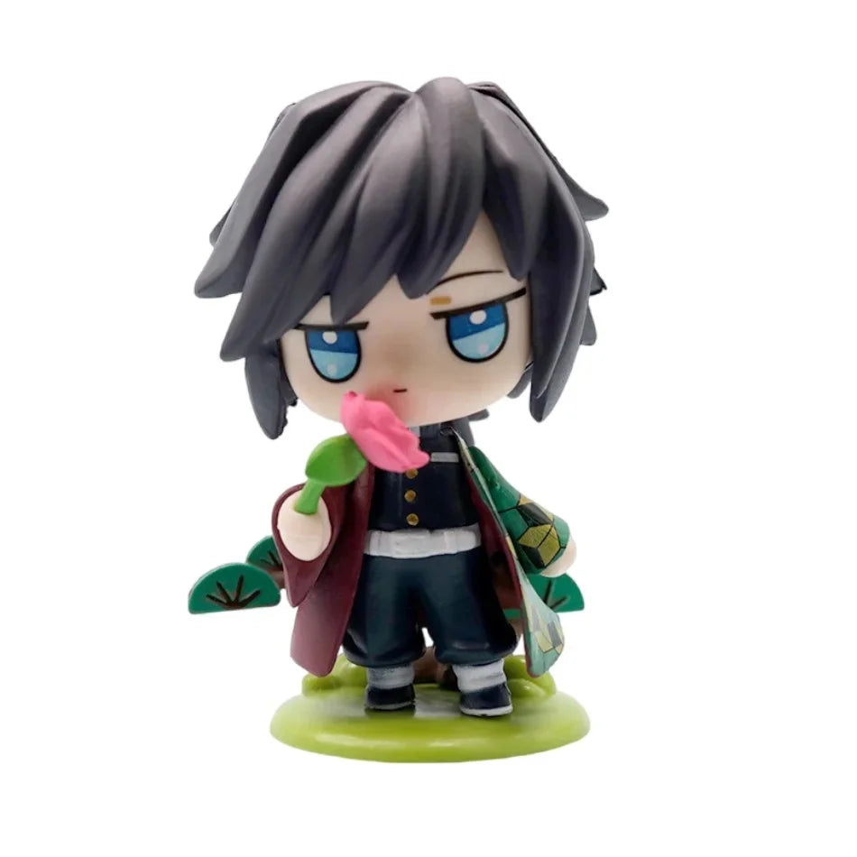 12 Styles Demon Slayer Anime Figure Set Q Version PVC Collectible Model Toy for Kids Adults Anime Fans Gift