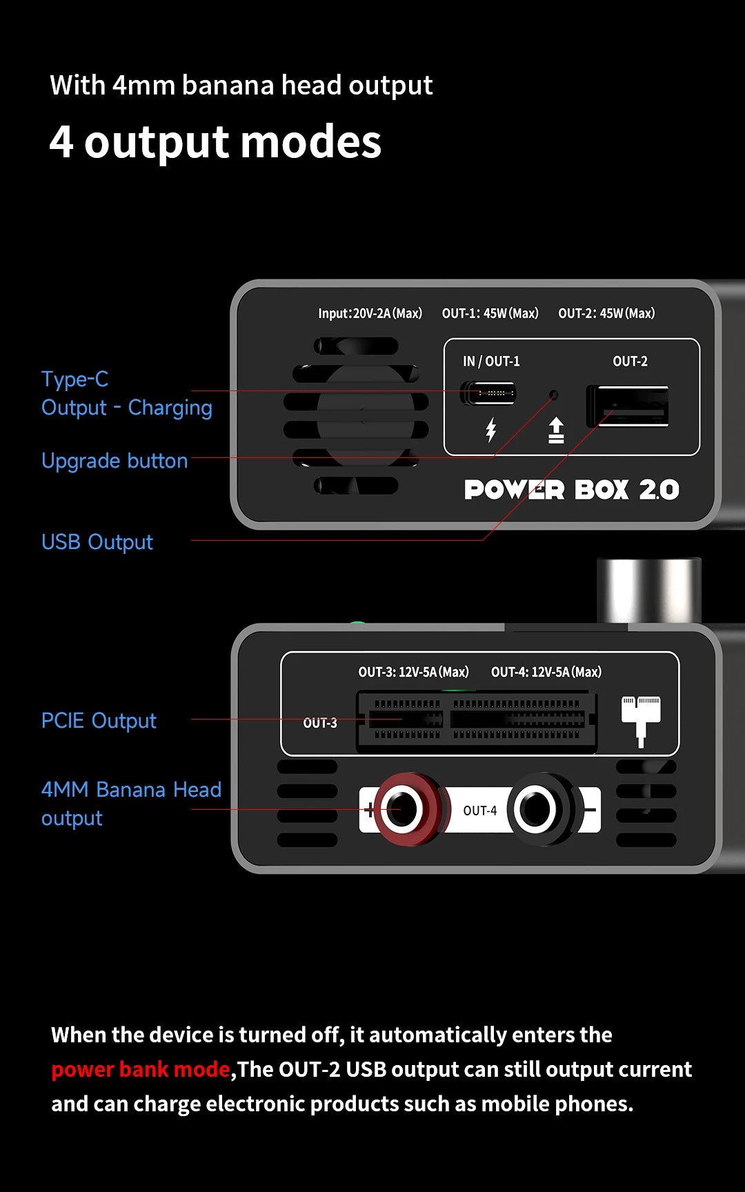 【MECHANIC】POWER BOX2.0 Multi mode Portable Adjustable Power Supply Tester for Phone Repair Current and Voltage Detection Tool