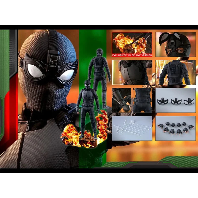 100% In Stock Original HOTTOYS HT Spider Man Far From Home MMS541 Spider Man Stealth Suit Deluxe Anime Action Figures Model Toys