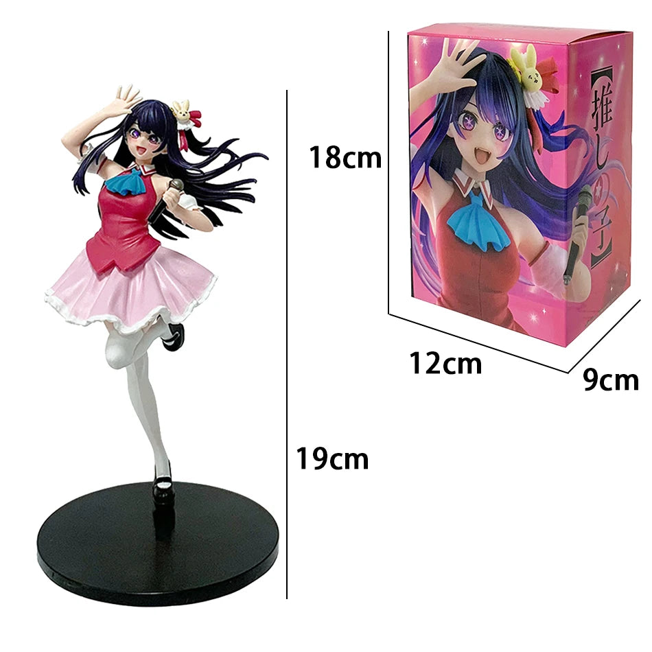 19cm Anime Oshi No Ko Figures Hoshino Ai Figures Hoshino Ruby/Rubii Arima Kana PVC Models Collection Ornaments Toys Gifts