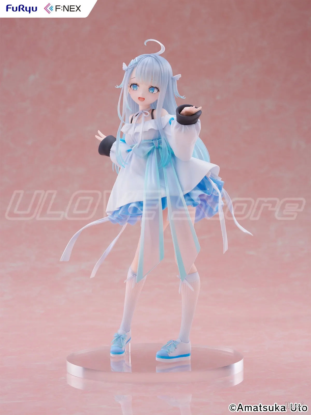 Original F:NEX Angel Rabbit Jumps Anime Figure Model Toys Gift Collection