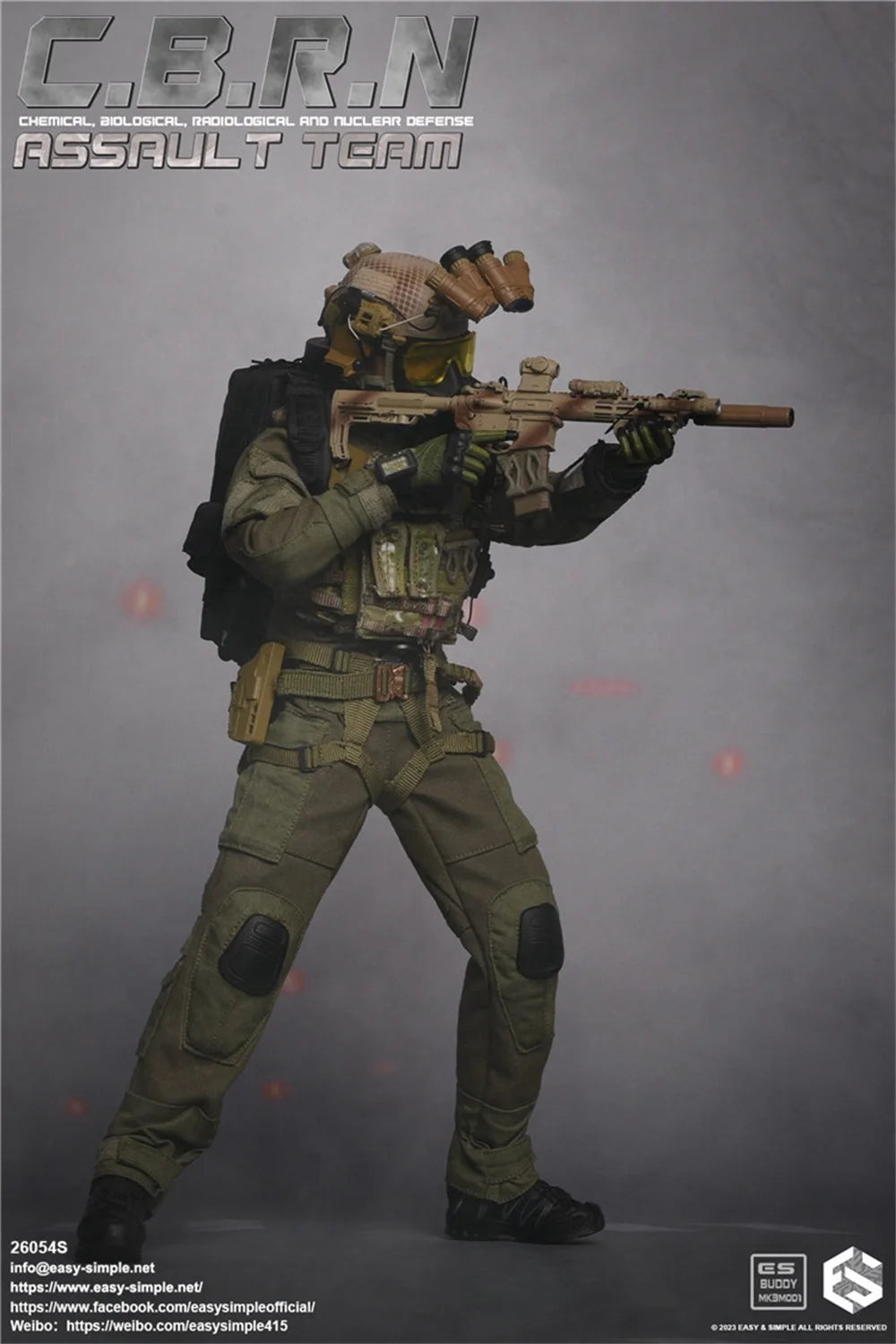 1/6 Easy&Simple ES 26054S CBR  N Operation Team Unit Full Set Moveable Action Figure Gift For Fans Collect